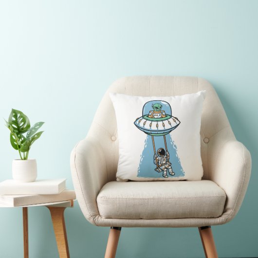 UFO Astronaut Exchange Kussen (Stoel)