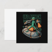 UFO Attack Alien Believer Aliens Extraterrestrial Kaart (Voorkant / Achterkant)