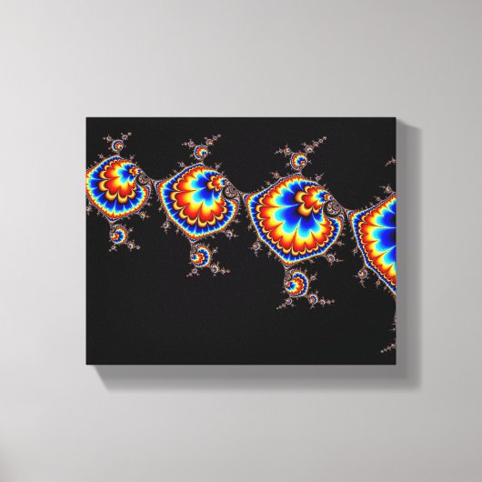 Ufo Attack - Fractal Art Canvas Afdruk (Voorkant)