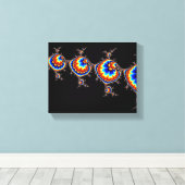 Ufo Attack - Fractal Art Canvas Afdruk (Insitu (Houten vloer))