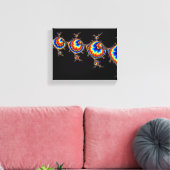 Ufo Attack - Fractal Art Canvas Afdruk (Insitu (Woonkamer))