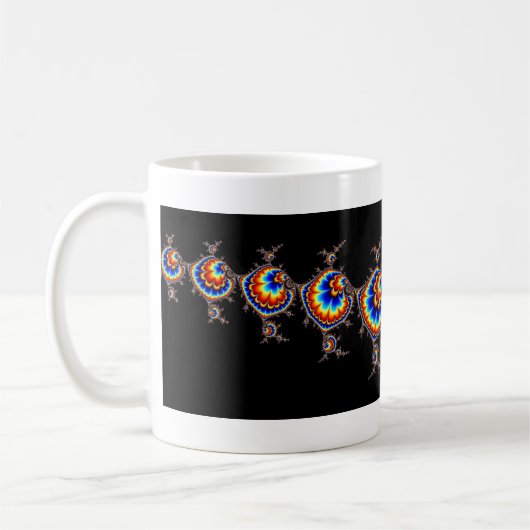 Ufo Attack - Fractal Art Koffiemok (Links)