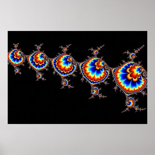 Ufo Attack - Fractal Art Poster (Voorkant)
