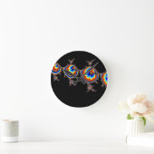 Ufo Attack - Fractal Art Ronde Klok (Huis)