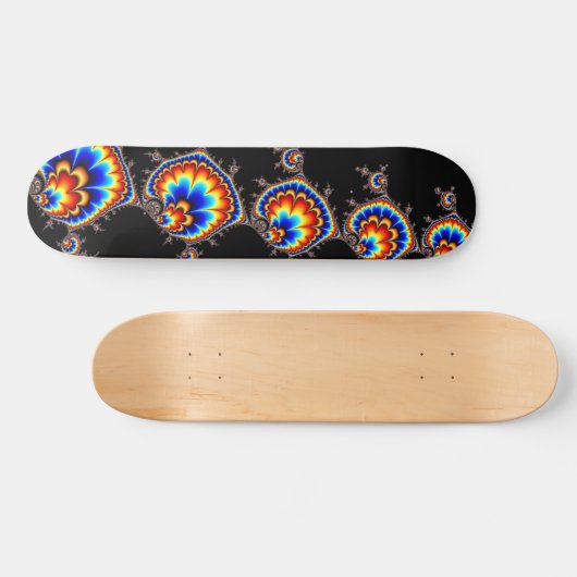 Ufo Attack - Fractal Art Skateboard (Horizontaal)