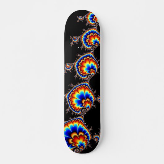 Ufo Attack - Fractal Art Skateboard (Voorkant)