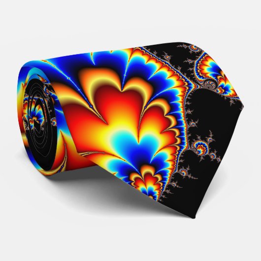 Ufo Attack - Fractal Art Stropdas (Opgerold)