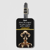 UFO bij Area 51 onder Starlit Sky Bagagelabel (Voorkant (verticaal))