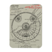 UFO-blauwdruk Magneet (Verticaal)