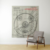 UFO-blauwdruk Wandkleed (In situ)