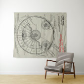 UFO-blauwdruk Wandkleed (In Situ (horizontaal))