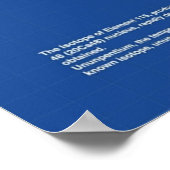 UFO-blauwdrukken Poster (Hoek)