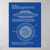 UFO-blauwdrukken Poster (Voorkant)