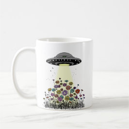 UFO Bloemen Omlaagtrekkend Koffiemok