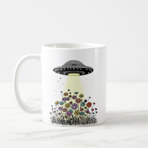 UFO Bloemen Omlaagtrekkend Koffiemok