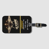 UFO boven Area 51 bij zonsondergang Bagagelabel (Voorkant (horizontaal))