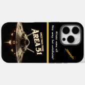 UFO boven Area 51 bij zonsondergang Case-Mate iPhone Case (Achterkant (horizontaal))