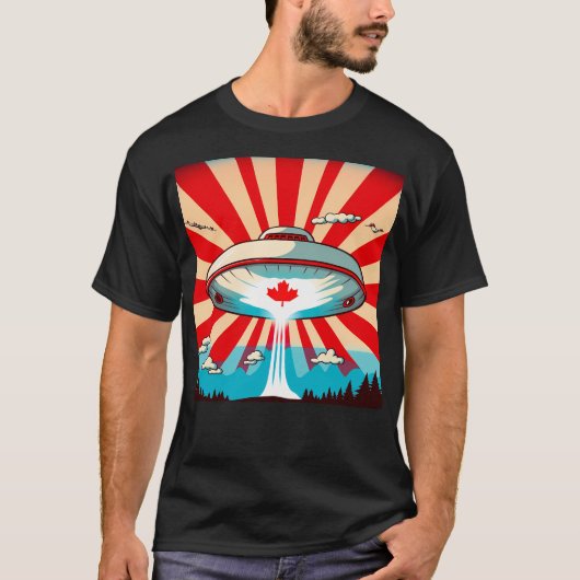 Ufo Boven Canada T-shirt (Voorkant)