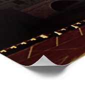 UFO boven de Grote Muur van China Poster (Hoek)