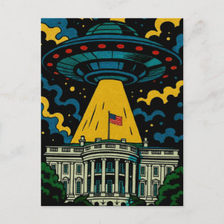 UFO Boven Het Witte Huis Briefkaart