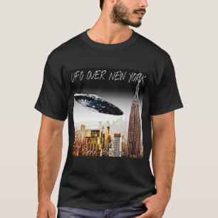 UFO BOVEN NEW YORK FAN T-SHIRT