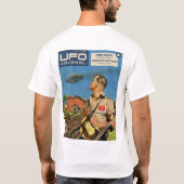 UFO BOVEN TOP GEHEIM Heren Basic T-Shirt (Achterkant)
