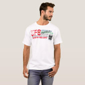 UFO BOVEN TOP GEHEIM Heren Basic T-Shirt (Voorkant volledig)