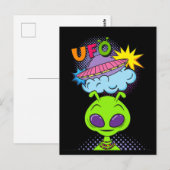 ufo briefkaart (Voorkant / Achterkant)