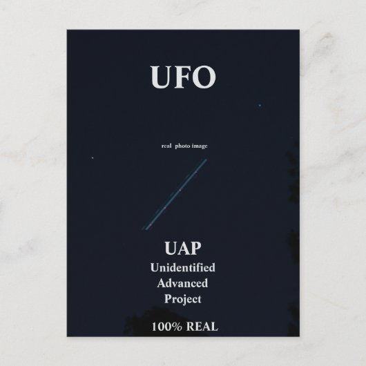 UFO BRIEFKAART (Voorkant)