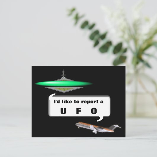 UFO BRIEFKAART (Staand voorkant)