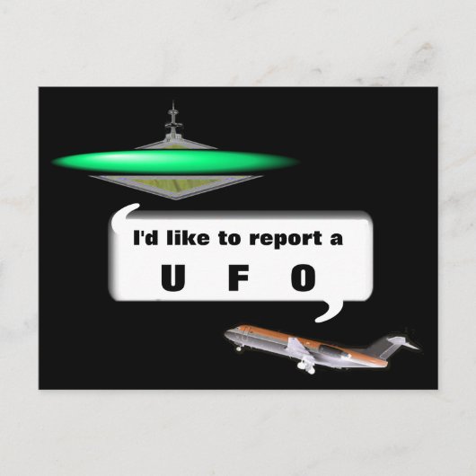 UFO BRIEFKAART (Voorkant)