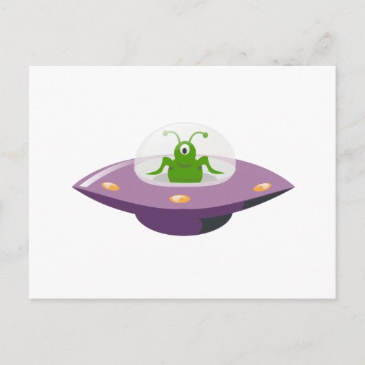 ufo briefkaart (Voorkant)