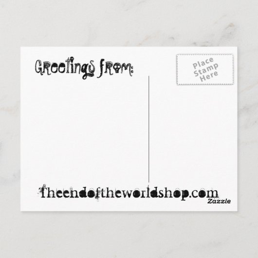 UFO-Briefkaart Briefkaart (Achterkant)