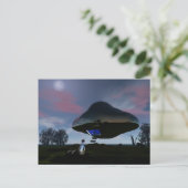 UFO-Briefkaart voor verminking van runderen Briefkaart (Staand voorkant)
