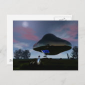 UFO-Briefkaart voor verminking van runderen Briefkaart (Voorkant / Achterkant)