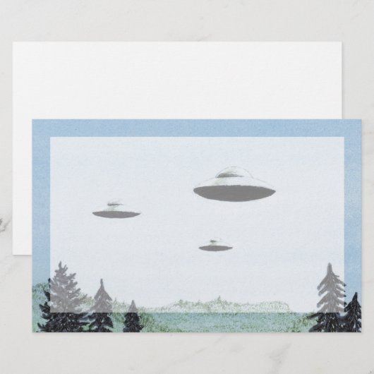 UFO BRIEFPAPIER (Voorkant / Achterkant)