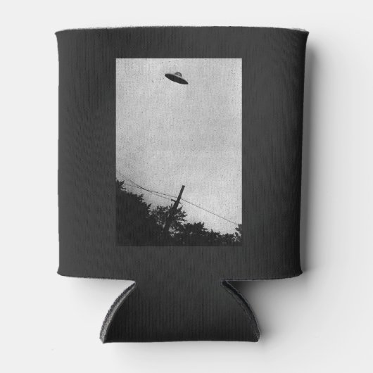 UFO Buitenaards Buitenaards Ruimteschip Top Secret Blikjeskoeler (Voorkant)