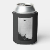 UFO Buitenaards Buitenaards Ruimteschip Top Secret Blikjeskoeler (Blikje Achterkant)