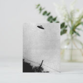 UFO Buitenaards Buitenaards Ruimteschip Top Secret Briefkaart (Staand voorkant)