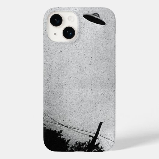 UFO Buitenaards Buitenaards Ruimteschip Top Secret Case-Mate iPhone Case (Achterkant)