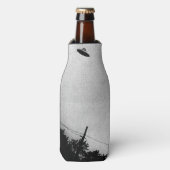 UFO Buitenaards Buitenaards Ruimteschip Top Secret Flesjeskoeler (Fles Voorkant)