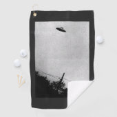 UFO Buitenaards Buitenaards Ruimteschip Top Secret Golfhanddoek (Insitu)