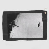 UFO Buitenaards Buitenaards Ruimteschip Top Secret Golfhanddoek (Horizontaal)