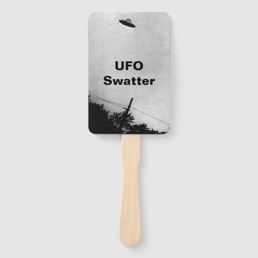 UFO Buitenaards Buitenaards Ruimteschip Top Secret Handwaaier (Voorkant)