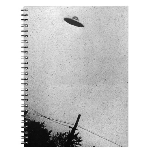 UFO Buitenaards Buitenaards Ruimteschip Top Secret Notitieboek (Voorkant)