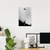 UFO Buitenaards Buitenaards Ruimteschip Top Secret Poster (Thuiskantoor)