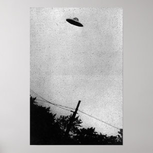 UFO Buitenaards Buitenaards Ruimteschip Top Secret Poster
