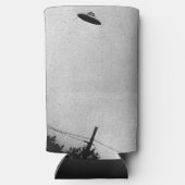 UFO Buitenaards Buitenaards Ruimteschip Top Secret Seltzer Blikjeskoeler (Achterkant)