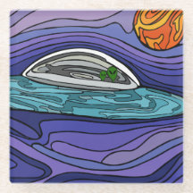 UFO buitenaards drankviltje vakantiegeschenk