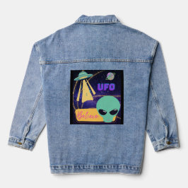 ufo, buitenaards geloof denim jacket